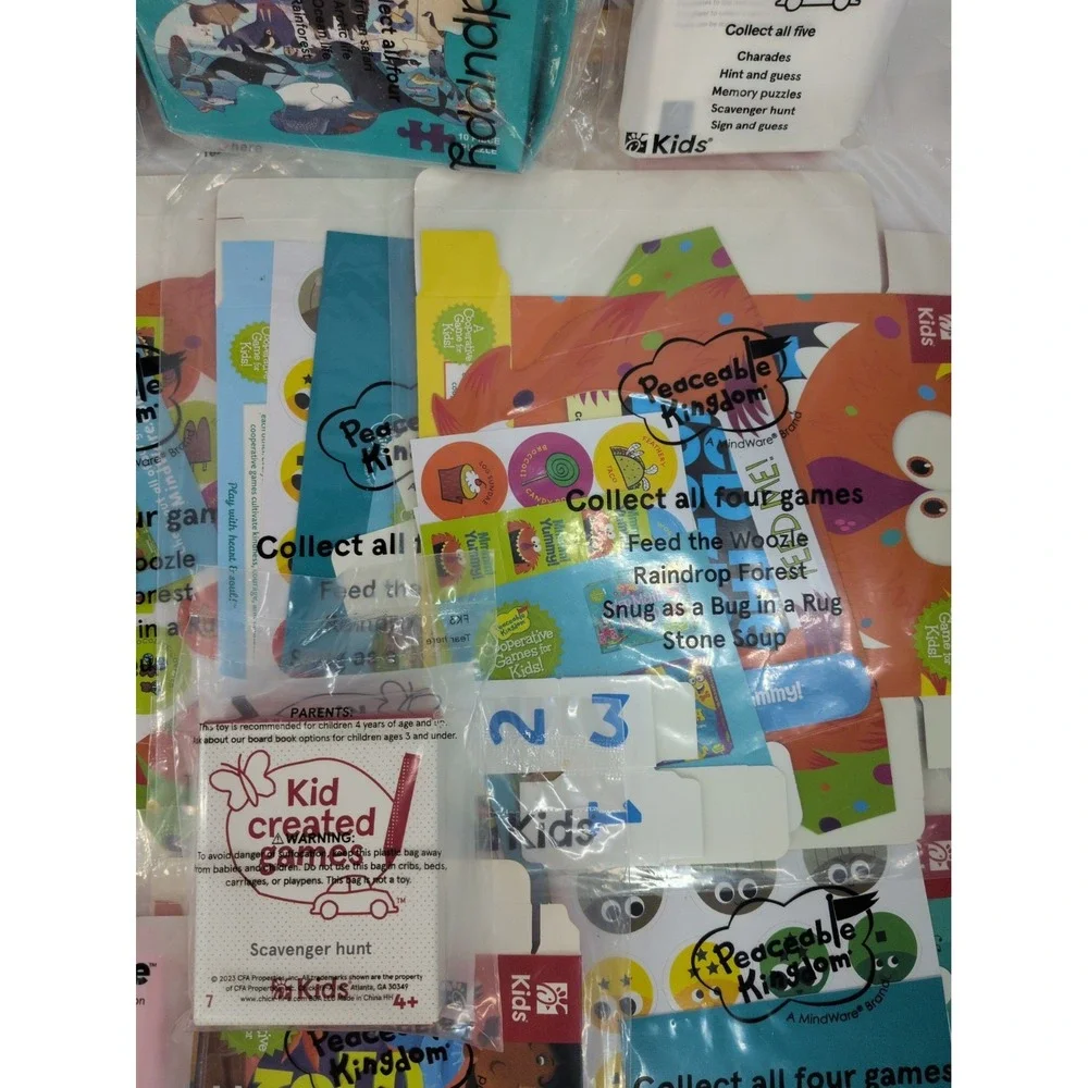 SEALED LOT 27🚨ChickfilA KidsMeal Games Cow Mask Puzzles Book Evergreen BusyBag
